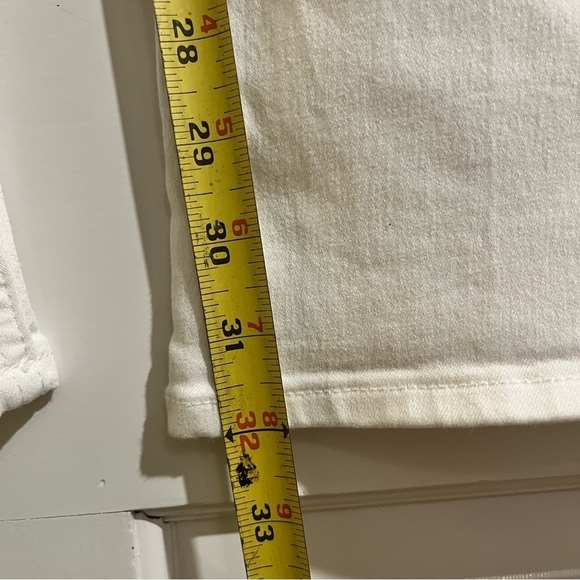 NWT We the Free - Free People Pull On White Flare Pants Size 28 - Picture 4 of 9